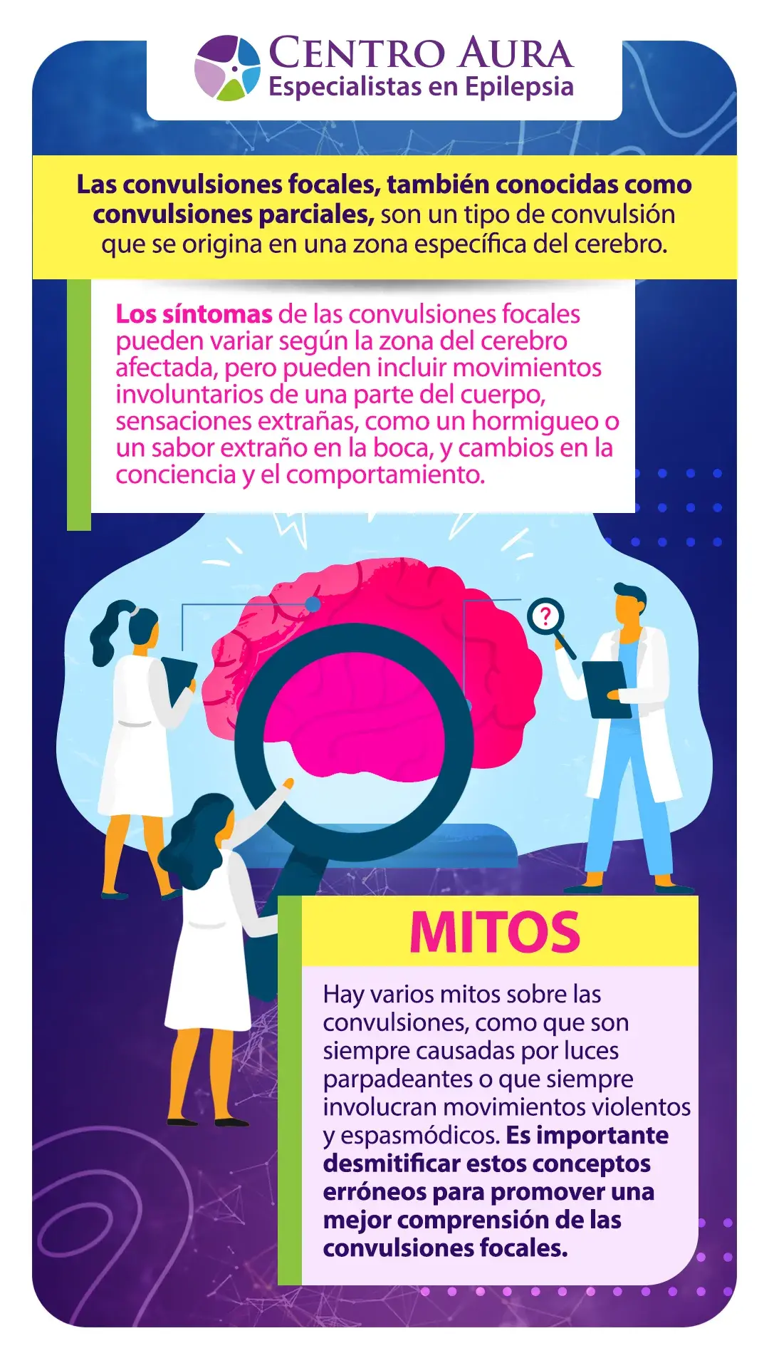 Las convulsiones focales también son conocidas como convulsiones parciales